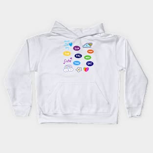 Monday, Tuesday, Wednesday, Thursday, Friday, Saturday, Sunday, have a nice day Kids Hoodie